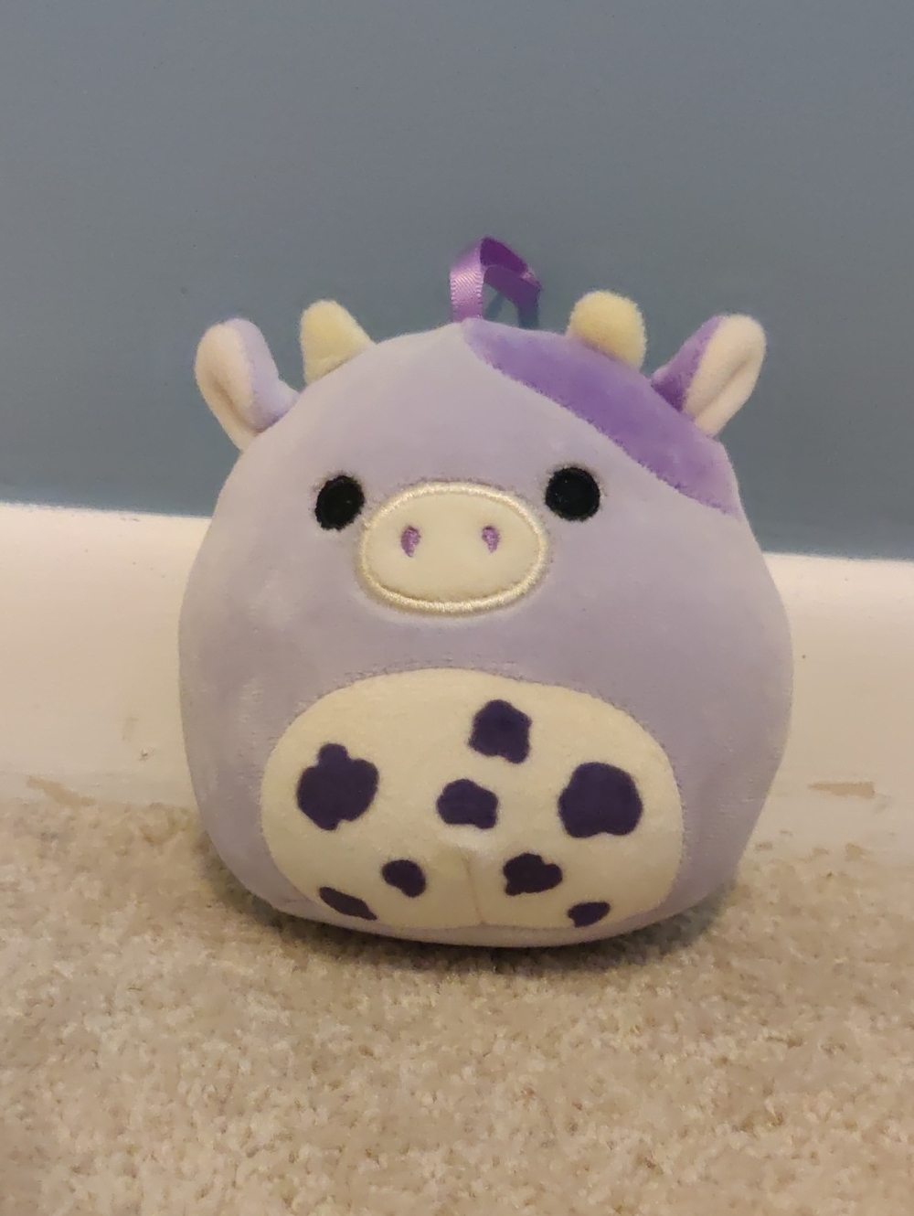 Squishmallows Bubba the Purple Cow Plush
